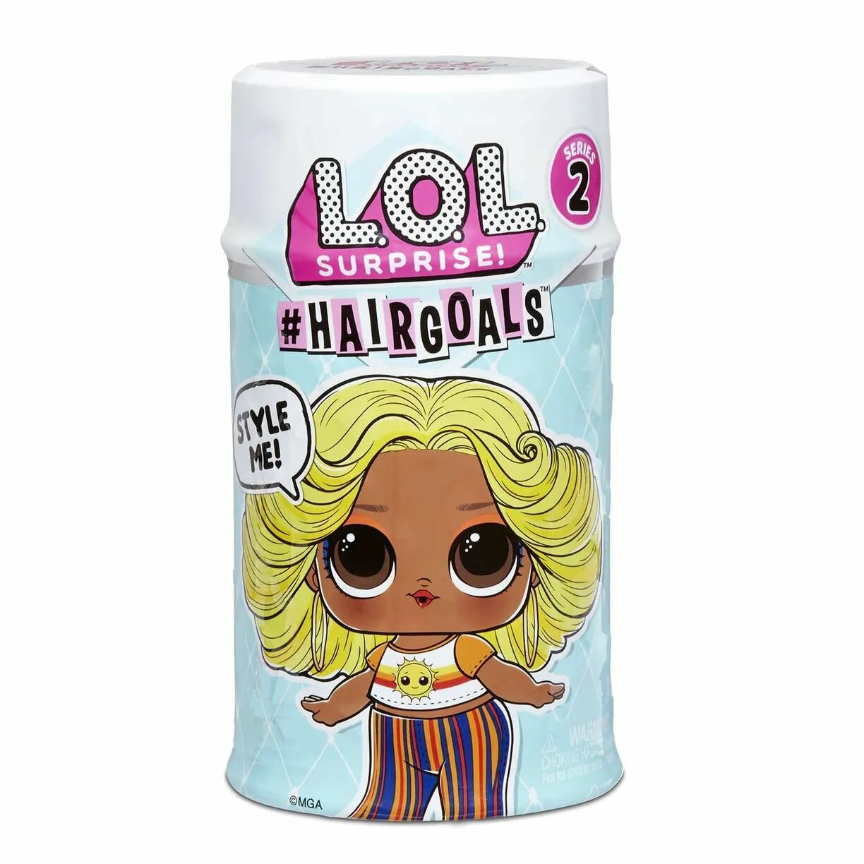 Кукла-сюрприз L.O.L. Surprise Hairgoals 2 серия, 572657 светло-желтый