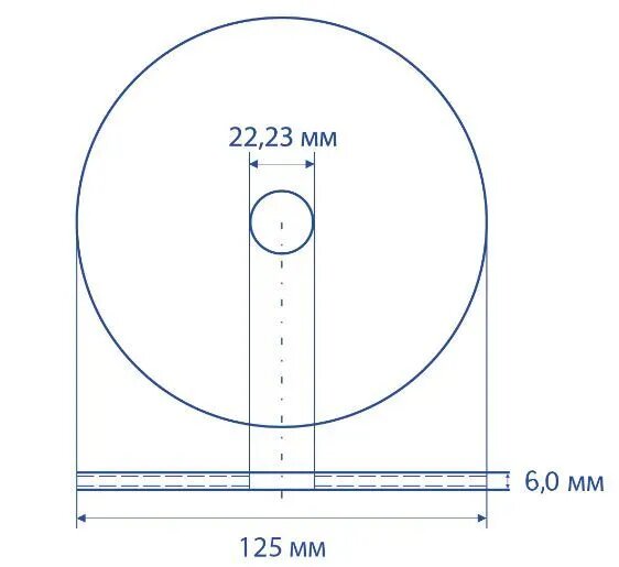 Диск зачистной по металлу 125*6 Metabo, круг зачистной 125