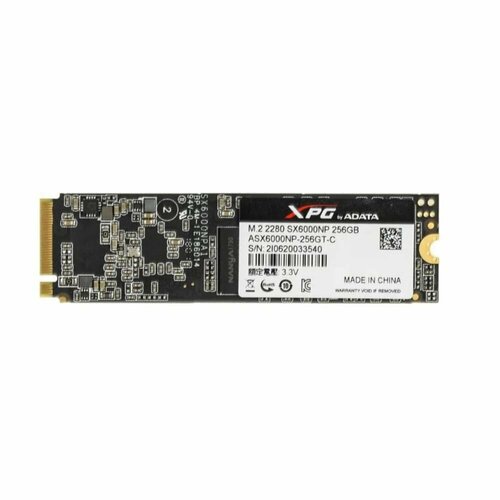Накопитель SSD ADATA PCI-E M.2 2280 256Gb Series SX6000 Pro XPG (ASX6000NP-256GT-C) черный