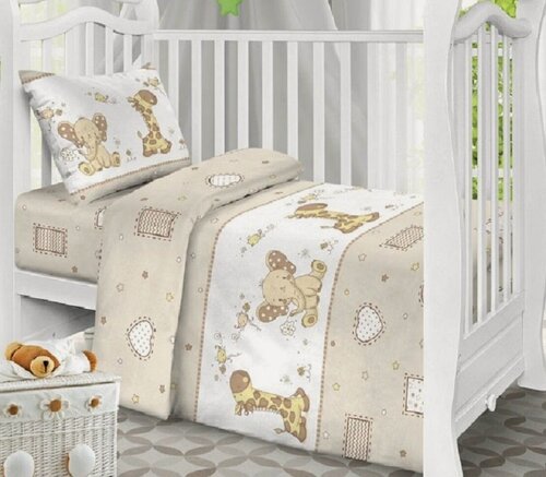 Изображение товара Комплект постельного белья Велли СЛ-162Б/АФР для новорожденных, бязь