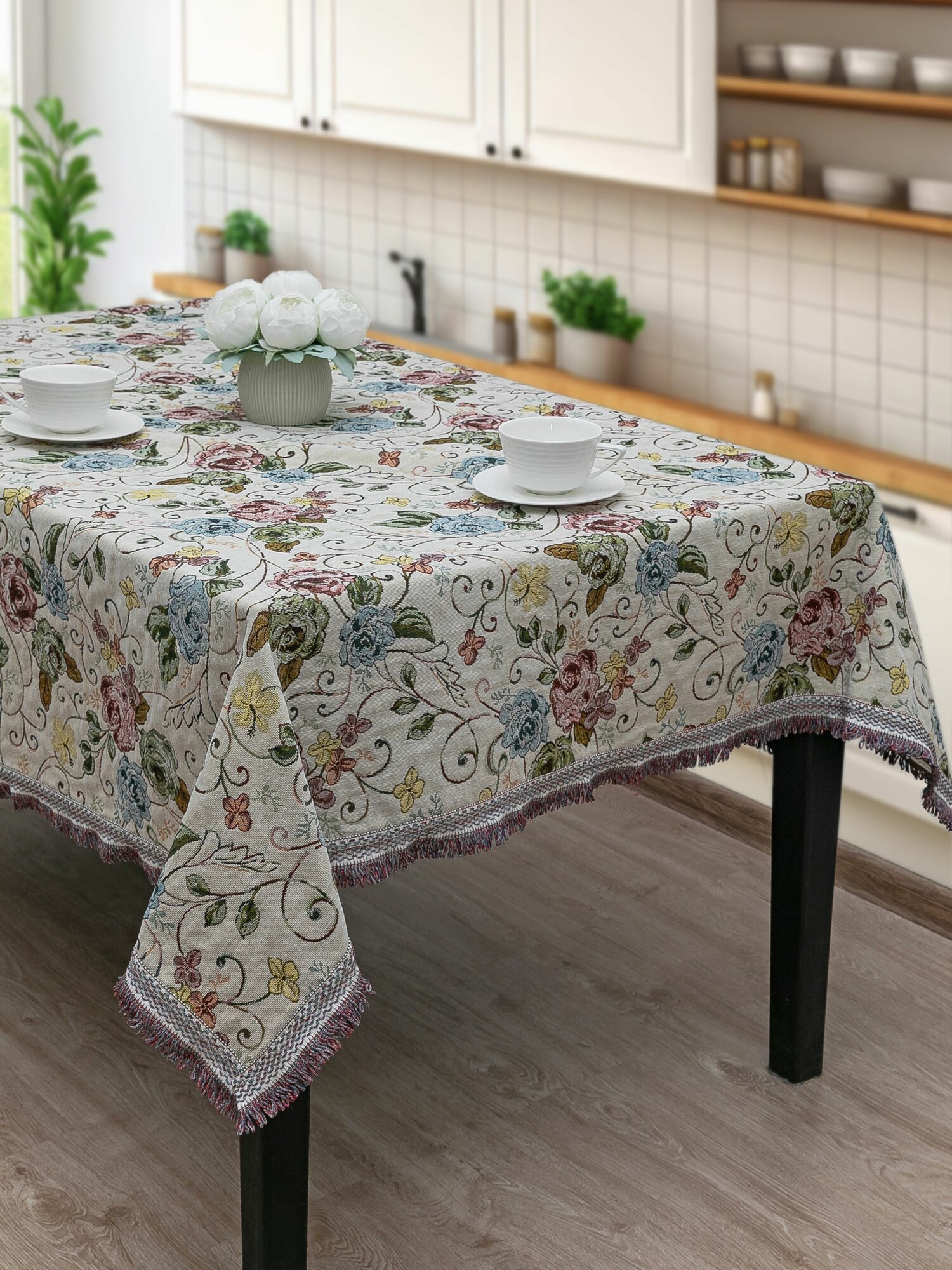 фото Скатерть на стол гобеленовая прямоугольная 140х220 см, Tex Gal
