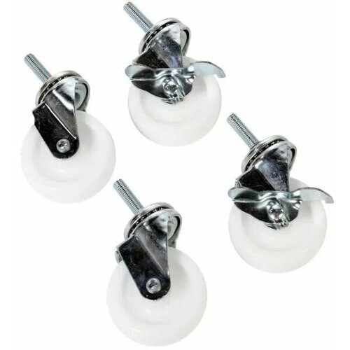 Комплект роликов 3 1 для стоек СТК и шкафов ШТК-Эконом 4 шт с тормозом 2 шт 3454₽