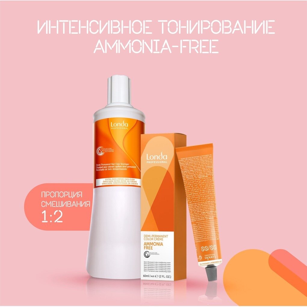 Интенсивное тонирование Ammonia free 8/0 светлый блонд, 60 мл LONDA PROFESSIONAL - фото №20