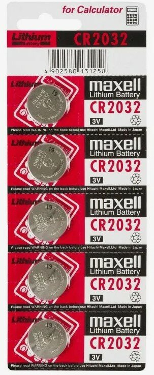 Батарейка CR2032 литиевая Maxell CR2032-5 3V 5 шт