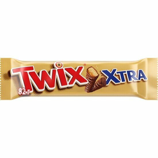 Шоколадный батончик Twix Extra, 82 гр.