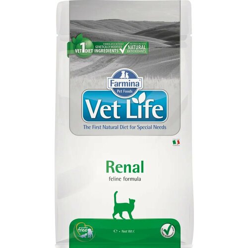 Вет Лайф Кэт для кошек с почечными заболеваниями, 0,4 кг/ Vet Life Cat Renal, 0,4 kg