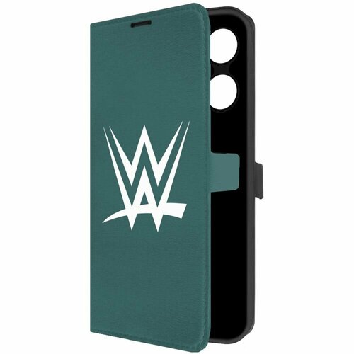 Чехол-книжка Krutoff Eco Book для INFINIX Smart 7 Plus WWE (зелёный опал)