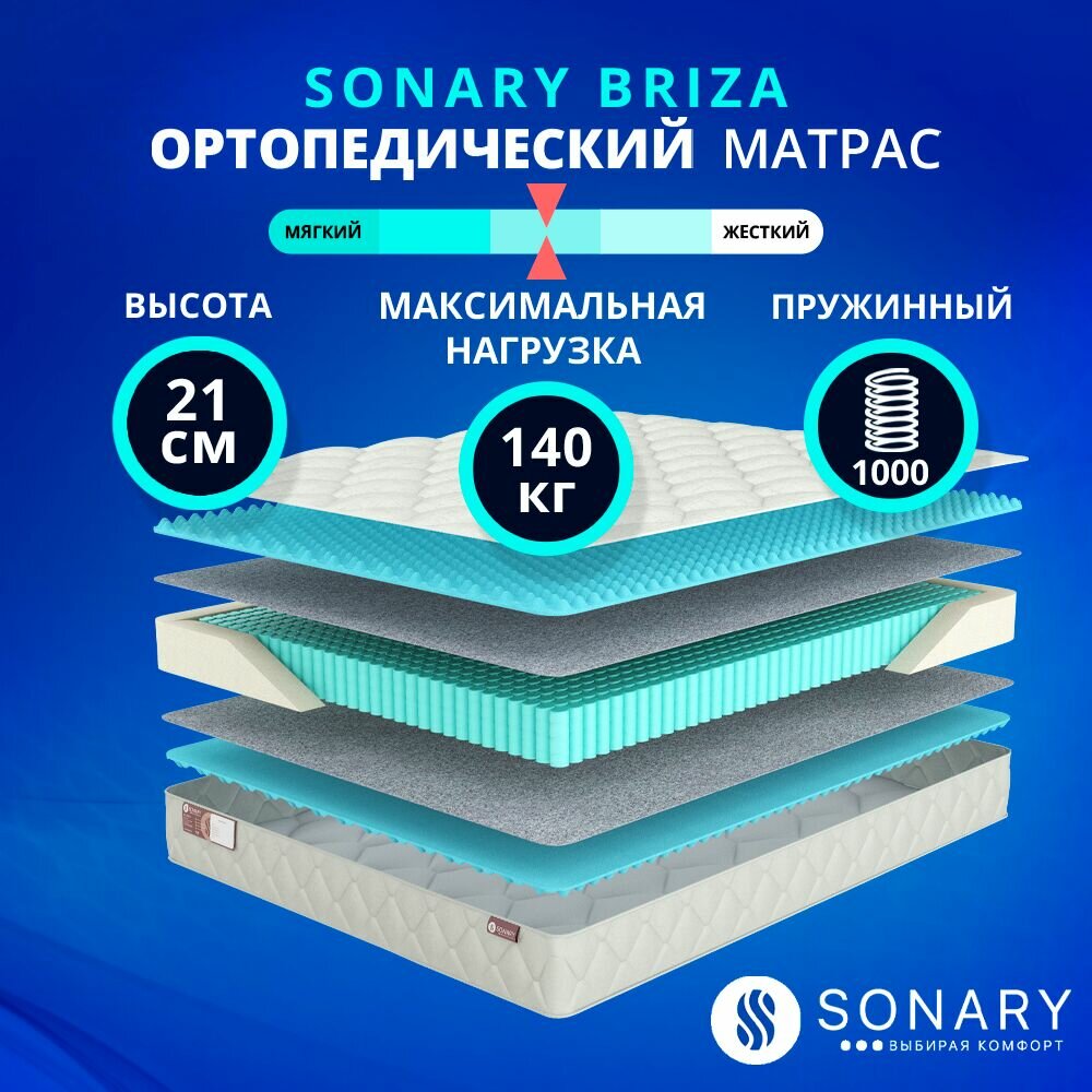 Матрас Sonary Briza 80х200 серии Relax