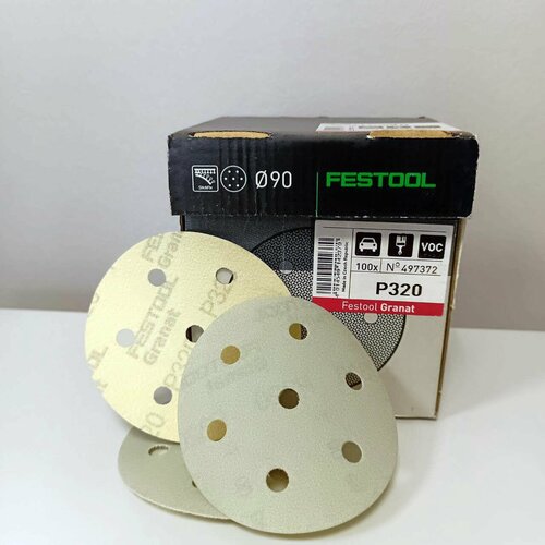 Шлифовальные круги Festool Granat STF D90/6 P320 GR10 шт. 497372 Фестул