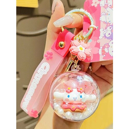 Брелок, гладкая фактура, розовый