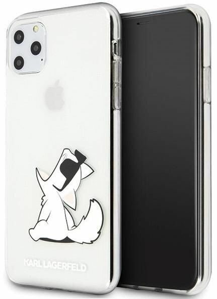 Чехол CG Mobile Karl Lagerfeld Choupette Fun Hard для iPhone 12 Pro Max, Прозрачный. Товар уцененный