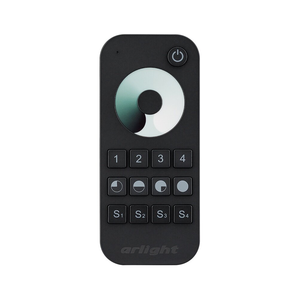 Пульт SMART-R24-DIM Black (4 зоны, 2.4G) (Arlight, IP20 Пластик) — фото 1