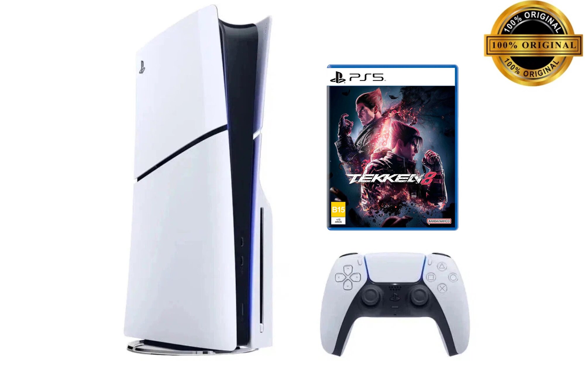 Игровая приставка Sony PlayStation 5 Slim с дисководом, 1Tb SSD, белый, Tekken 8