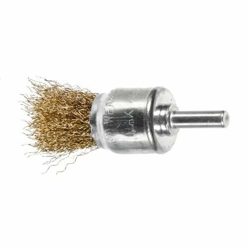 Щетка кисть для дрели Dexter 25 мм латунированная сталь 599₽