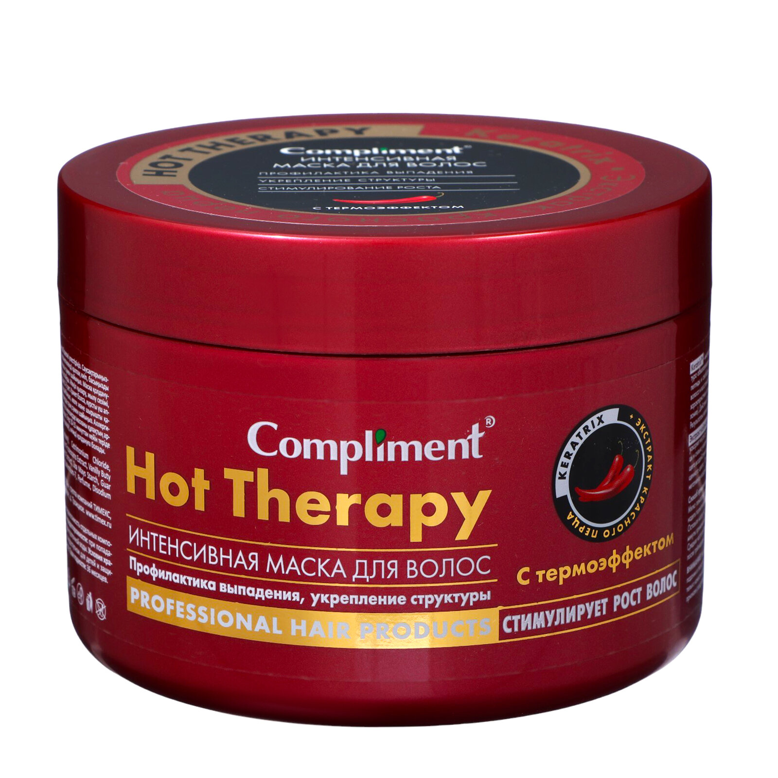 Маска для волос интенс. проф. выпадения, укрепл. структуры с термоэфф. Hot Therapy Compliment 500мл ООО ТИМЕКС ПРО - фото №14
