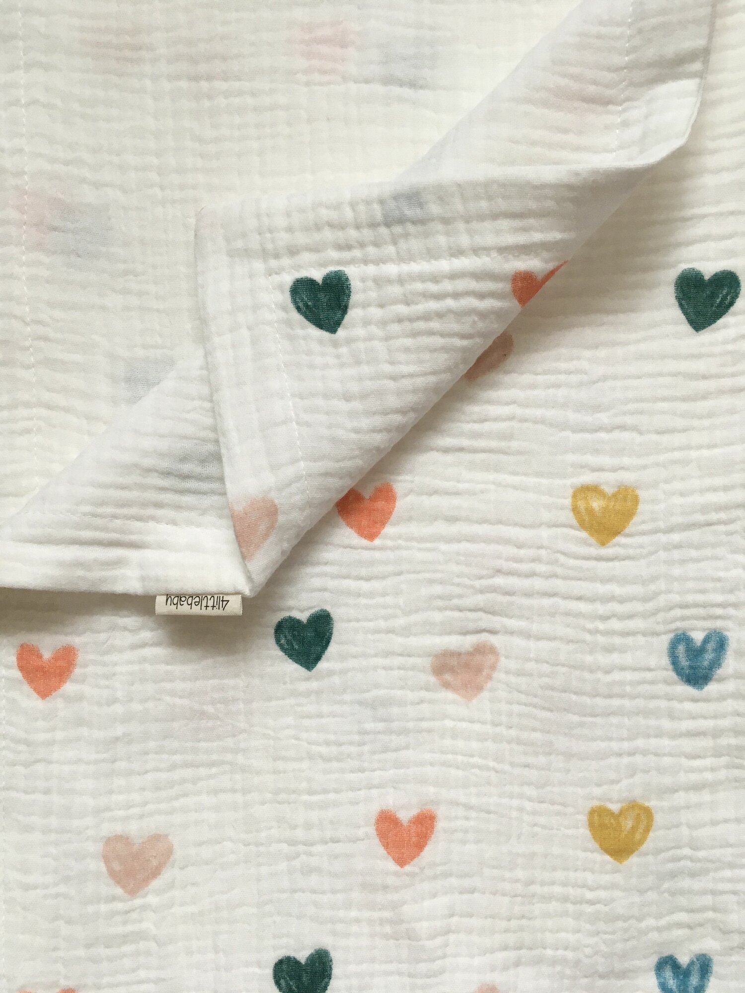 фото Плед детский для новорожденных 100х120 см, двухсторонний 4-х слойный муслиновый пледПлед детский для новорожденных 100х120 см, двухсторонний 4-х слойный муслин