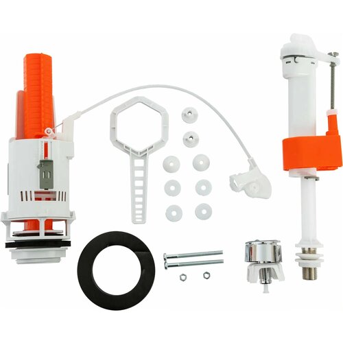 Арматура с двойной кнопкой Equation пластик нижняя подводка 5351₽