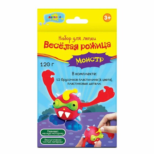 Набор для лепки Altacto Монстр 4 цвета пластиковые детали 600₽
