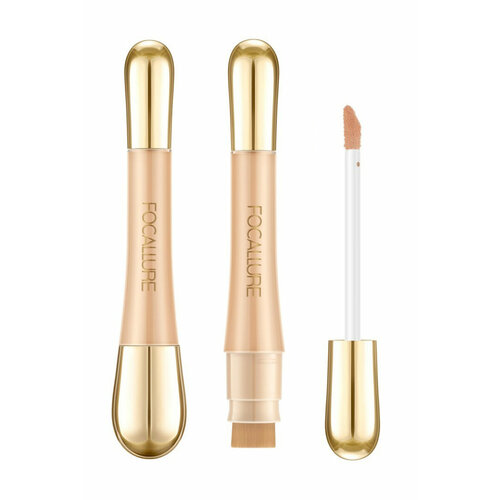 FOCALLURE Консилер с кистью Soft Matte Complete Concealer против темных кругов 8 г 03 Персиковый 1070₽