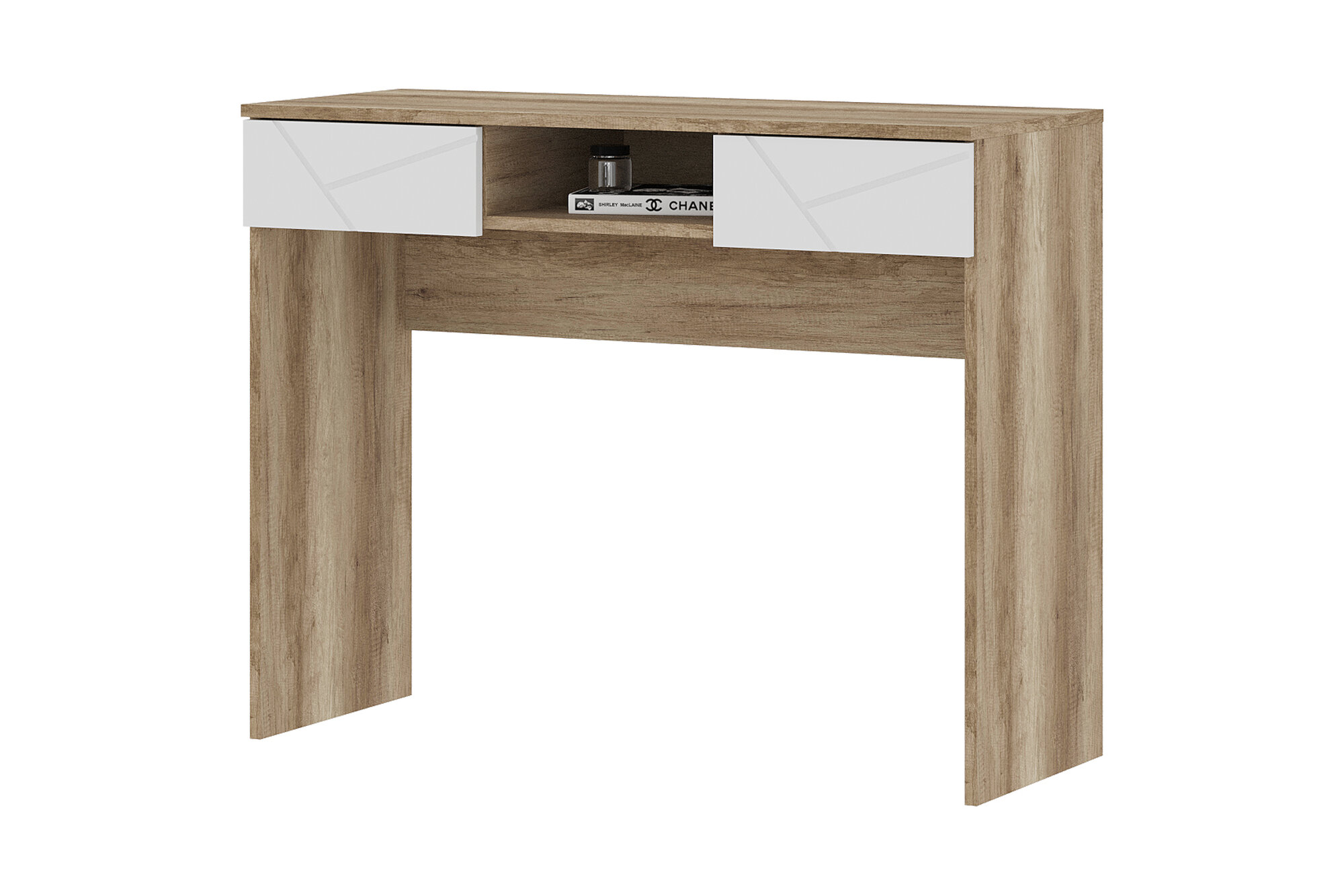 фото Стол макияжный Нонтон Даллас СТ 02 дуб каньон / софт вайт 100x40.2x79.8 см