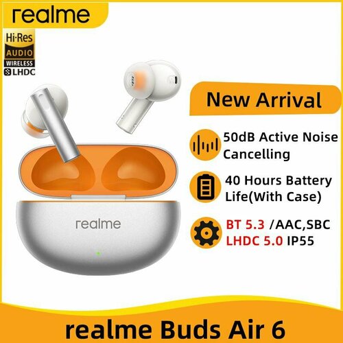 Беспроводные наушники Realme Buds Air 6 - Персик 5050₽