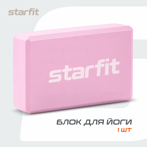 блок для йоги starfit core yb 200 eva мятный Блок для йоги Starfit Core YB-200 EVA розовый