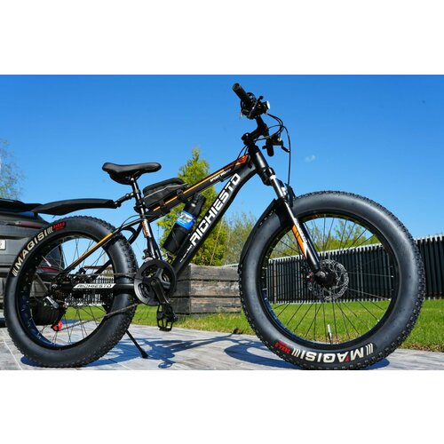 Велосипед Фэтбайк SPR Richiesto 26 Горный Спортивный Взрослый Подростковый оранжево-черный 27200₽