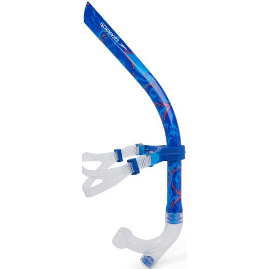 Трубка для плавания Speedo Centre Snorkel синий 8-07361F959, голубой, размер One Size
