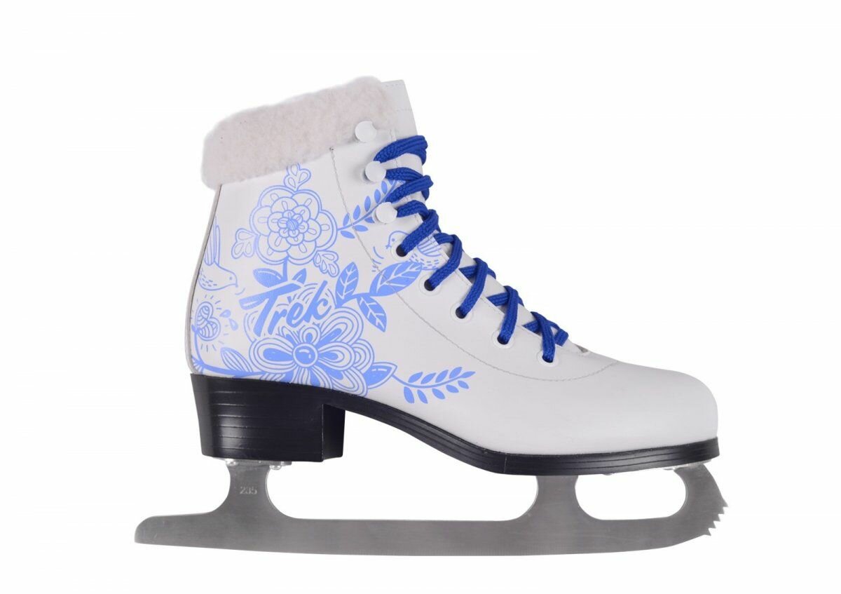 фото Коньки фигурные TREK Flowers Fur RU36, EU37, CM23