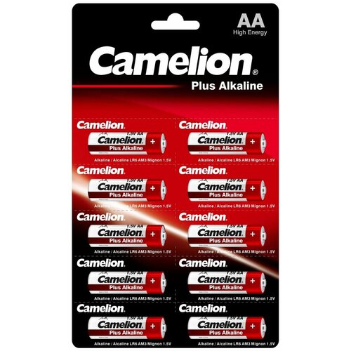 Батарейка Camelion Plus (AA, 10 шт.) (14135) батарейка videx aa комплект 10 шт