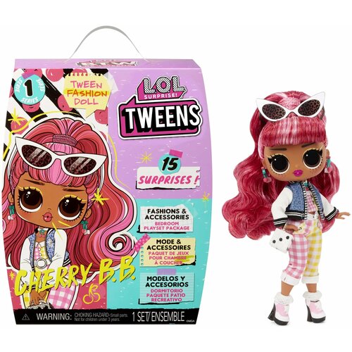 Кукла лол сюрприз подросток твинс Черри ББ Surprise Tweens Fashion Cherry BB оригинал кукла l o l surprise tweens fashion doll fancy gurl 16 5 см 576679 розовый