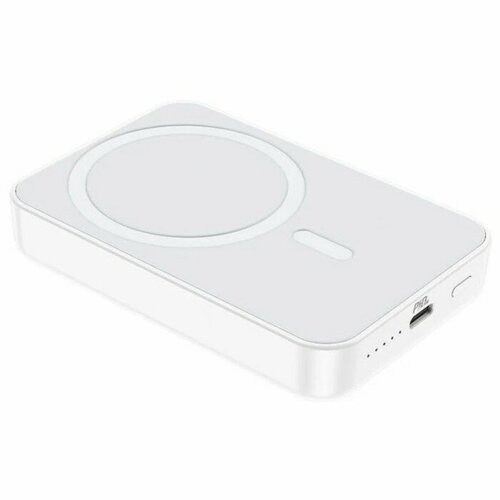 Внешний аккумулятор Hoco J109 5000 мАч 1 Type-C 2 А дисплей PD беспроводная зарядка белый 2899₽
