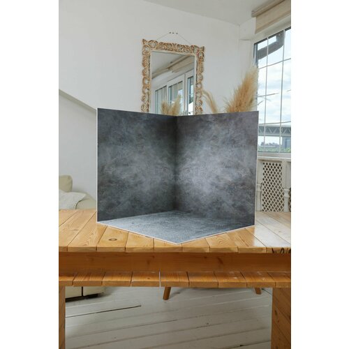 фото Фотобокс / фотофон для предметной съемки 3d безбликовый серый 30*30 см нижстенд