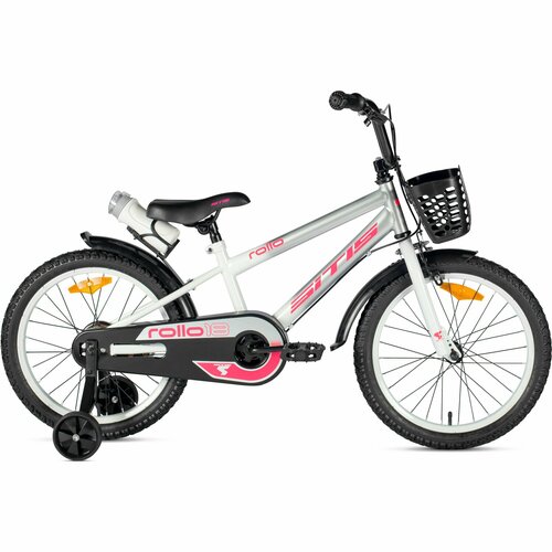 Велосипед детский городской SITIS ROLLO 20 2024 для детей от 6 лет до 8 лет стальная рама с защитой цепи флягой корзиной 1 ск барабанный тормоза зеленыйсерый цвет рост 120-135 см 1576700₽