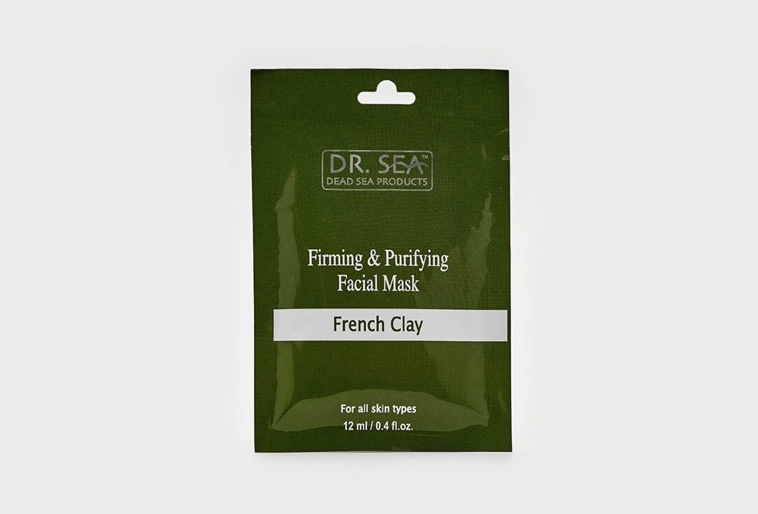 Укрепляющая и очищающая маска для лица с французской глиной Dr.Sea, Firming & Purifying Facial Mask - French Clay 12 мл
