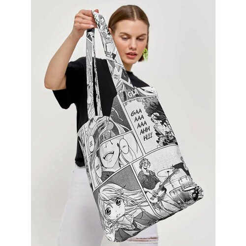 Сумка шоппер Crazy Getup фактура матовая серый 256₽