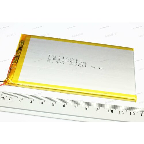 Аккумулятор PoliCell LP4166125-PCM 37V 4700mAh Li-Pol с платой защиты PoliCell электротовар 5034₽