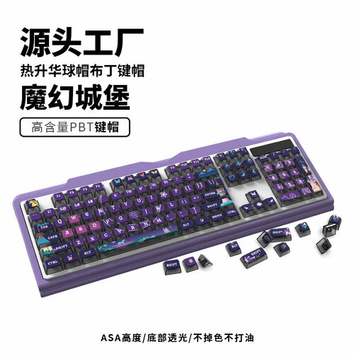 Клавиатура Pudding Keycap беспроводная механическая с PBT-кейкапами 1026₽