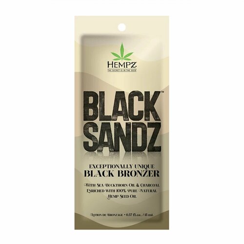 HEMPZ, Уникальный лосьон-активатор с мощным бронзирующим комплексом Black Sandz, 15 мл
