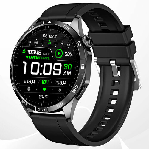 Стильные умные смарт часы Time Trend SK48 стильного чёрного цвета для андроид и iphone 4300₽