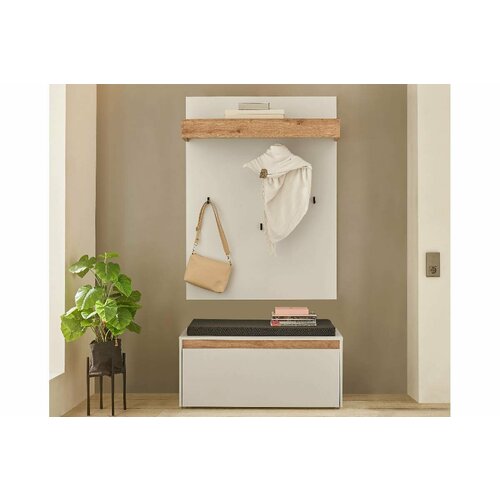 Прихожая Анси-2 Белый для обуви для одежды 100*185*40 Мегамебель