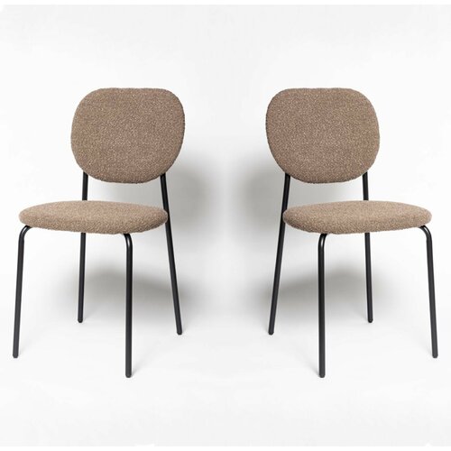 Стулья для кухни, 2 шт, С 101, букле, мокко