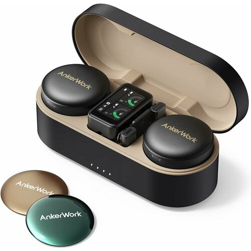 Беспроводной микрофон Anker AnkerWork M650 петличный Vlog чёрный 19400₽