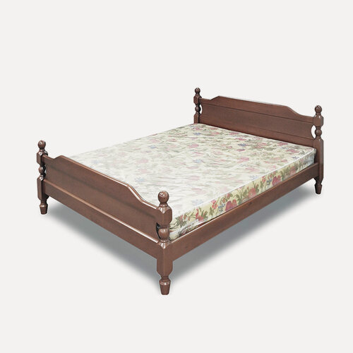 Изображение товара Кровать "Елена" из массива сосны 120x200 см, Венге 2