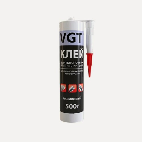 Изображение товара Клей акриловый для потолочных покрытий VGT картридж (0,5кг)