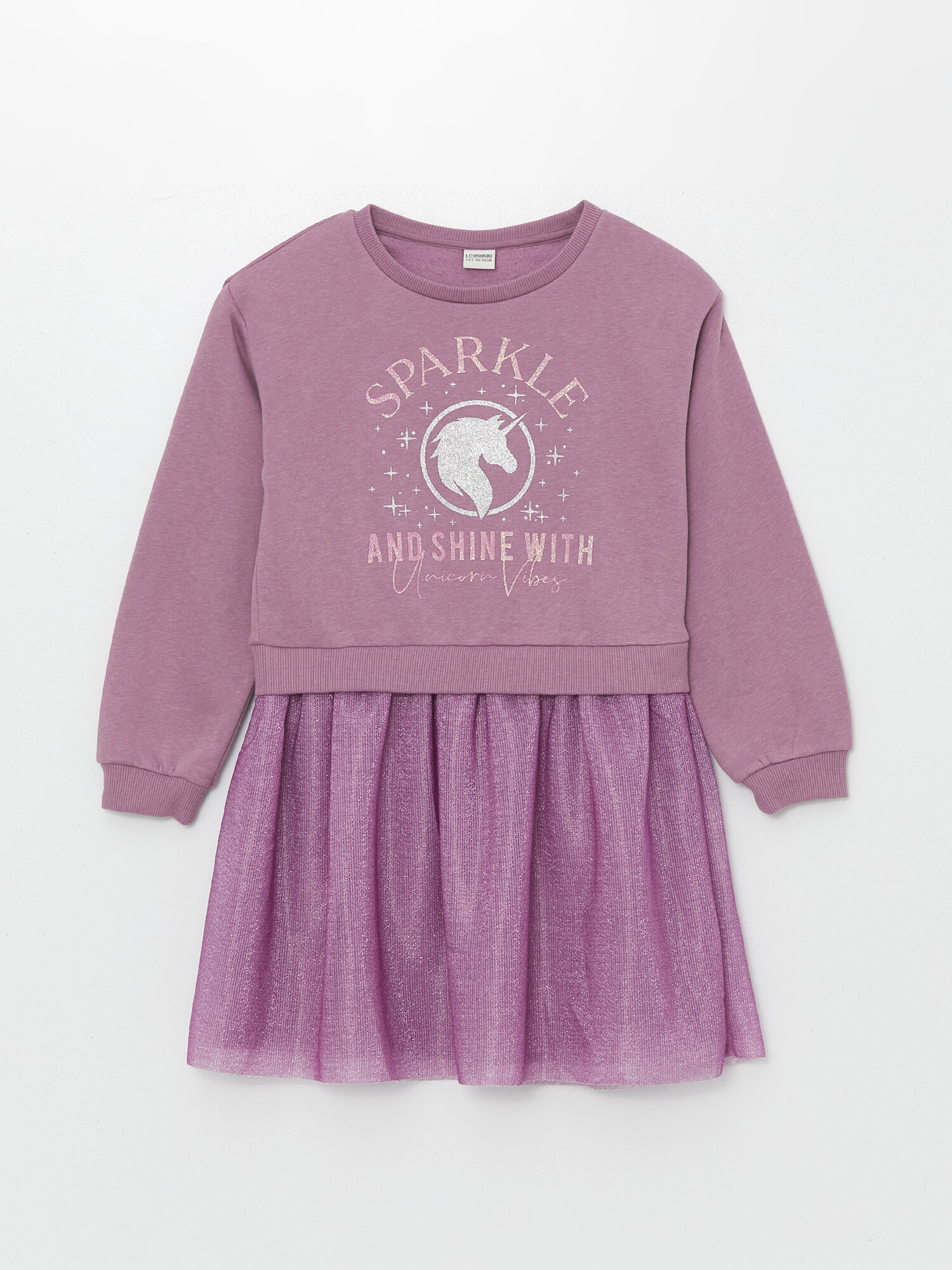 Платье LC Waikiki, размер 10-11 лет, лиловый