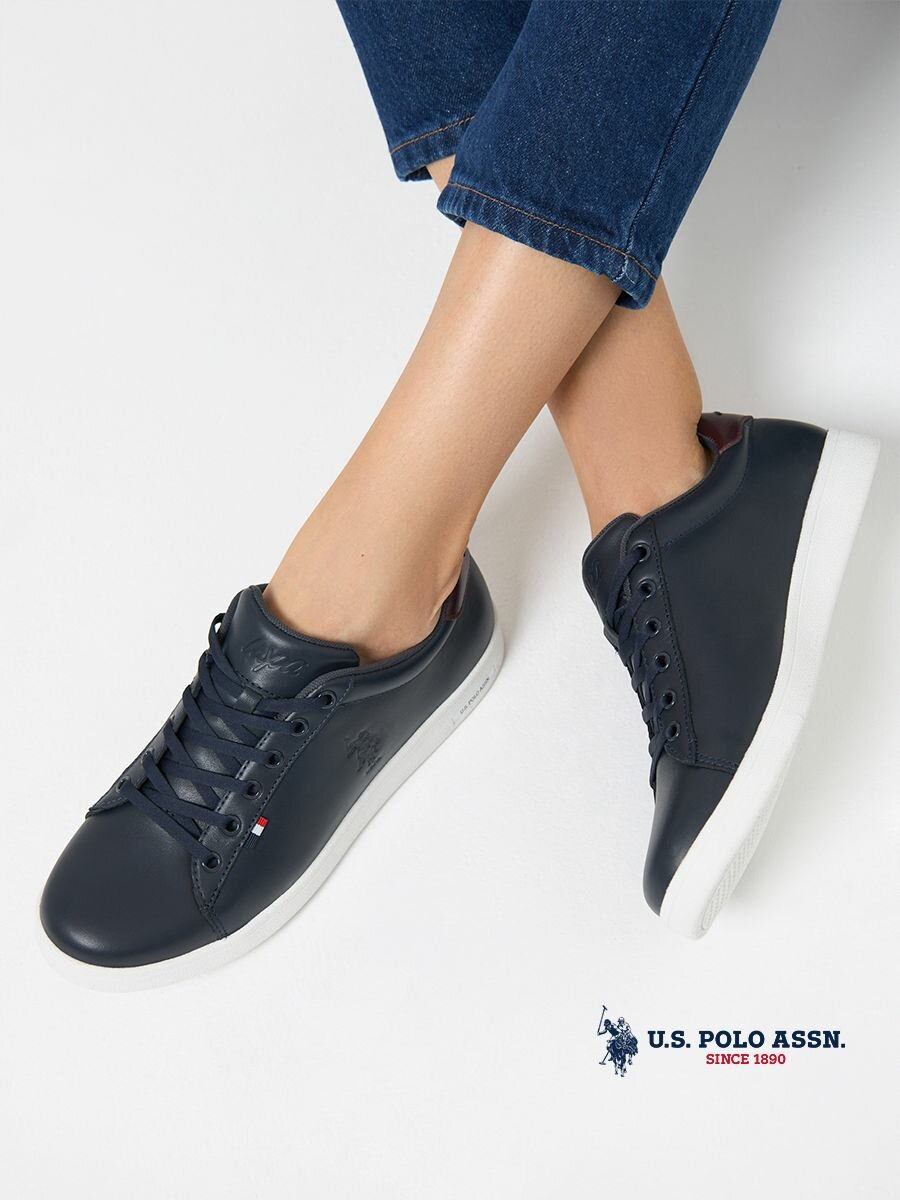 Кеды U.S. POLO ASSN., полнота 6, размер 39, синий