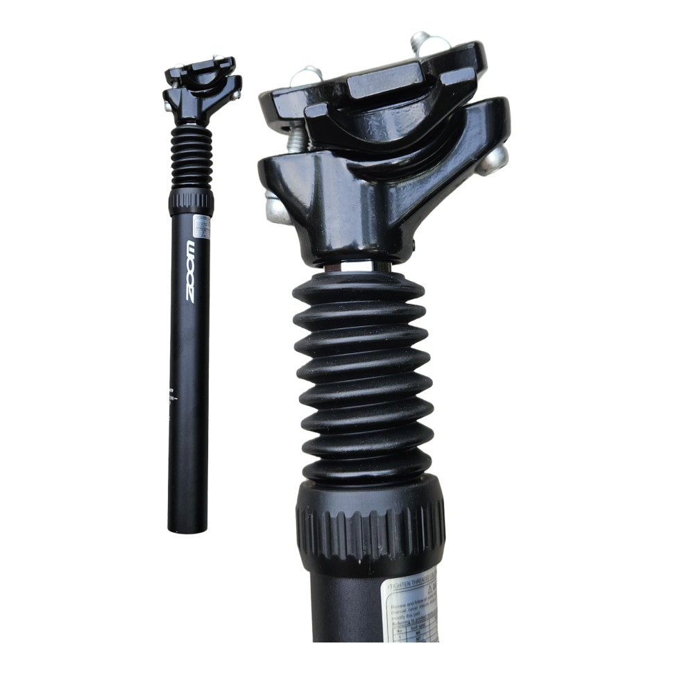 Штырь подседельный с амортизатором ZOOM SPS-C255 30,9 x 350мм, чёрный для велосипеда