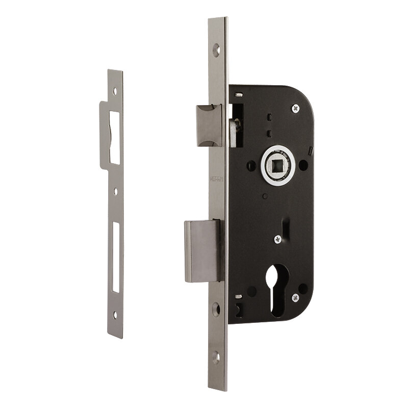 Корпус врезного замка КВЗ-100 70 мм мат. никель Нора-М 17193