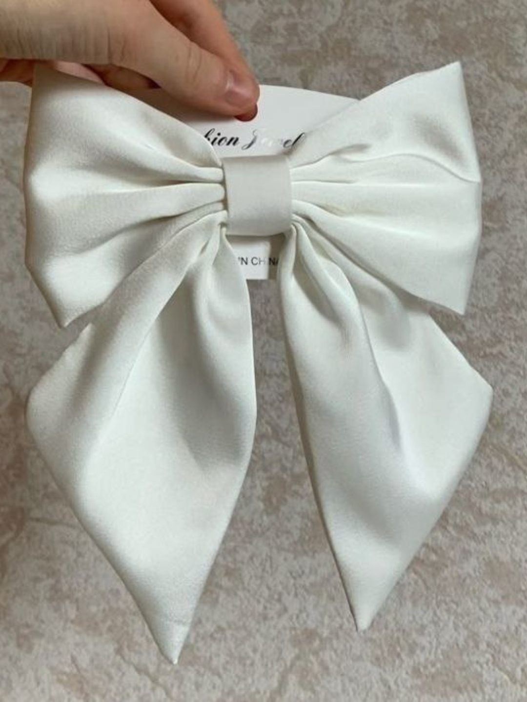 Заколка бант для волос на клипсах — фото 1